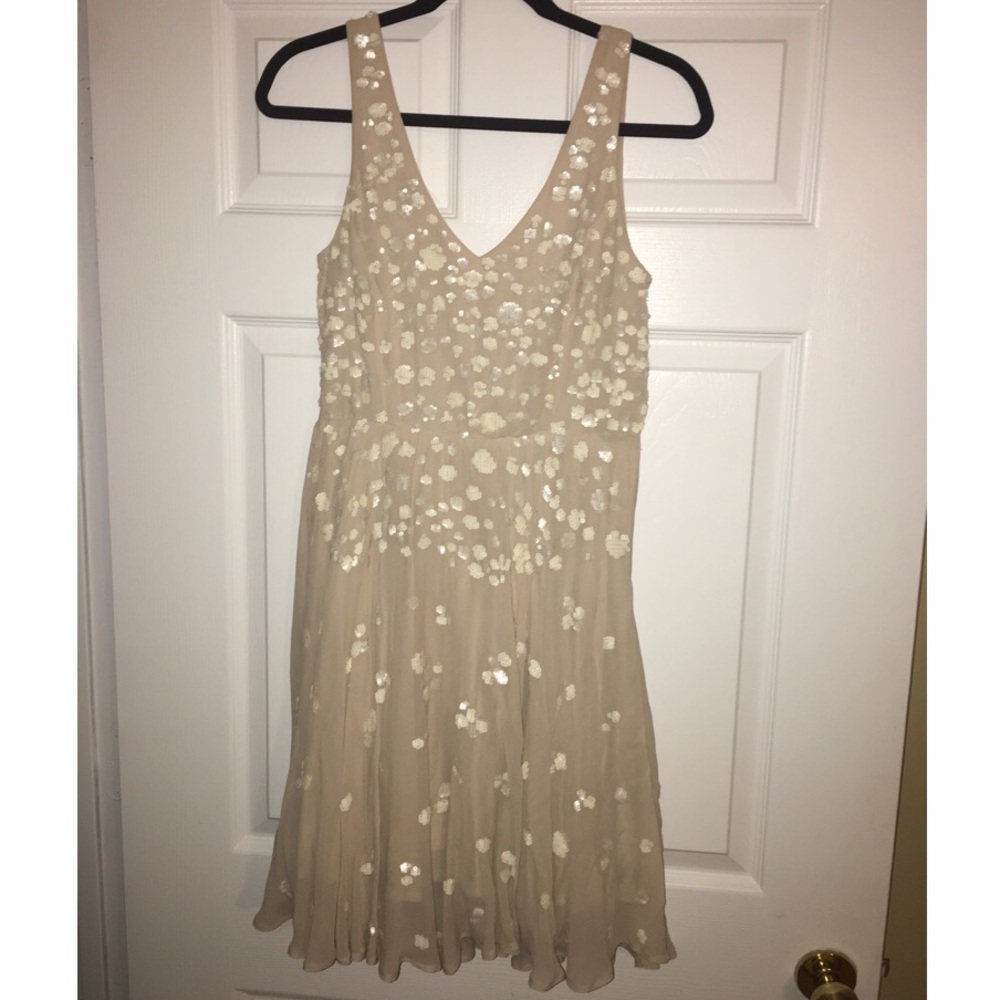 Nude Sequin Dress